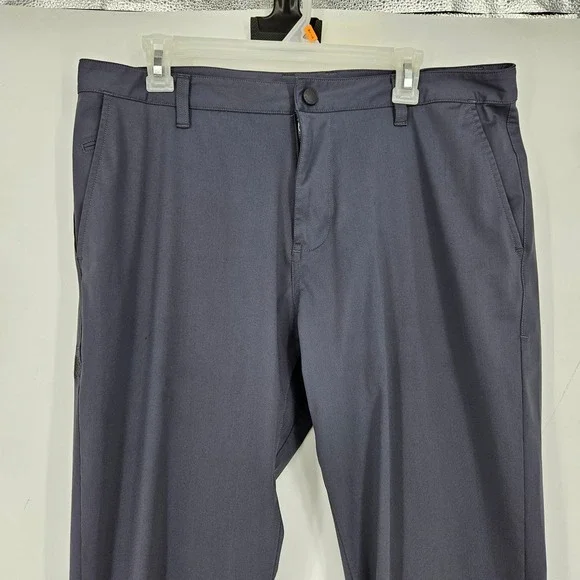 Rhone Commuter Pants Mens 35 Blue Stretch Chino Golf Trousers Preppy Performance - Picture 2 of 15